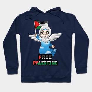 FREE PALESTINE CHIBI GIRL Hoodie